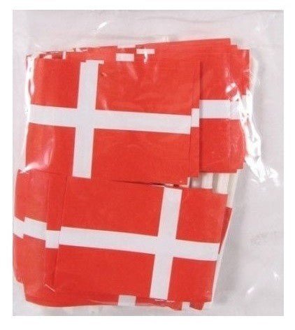 10 Stk. Pindeflag Danmark -  fra EGK - nu kun 49 kr. Hos HjemTek 