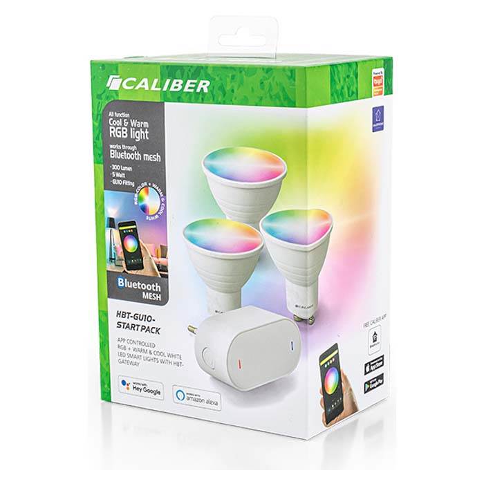 CALIBER GU10 SMART HOME STARTER PACK LED-PÆRER - HjemTek