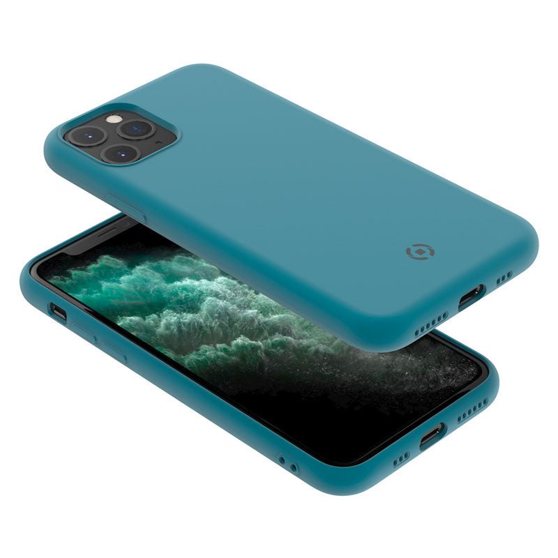 Celly Leaf iPhone 11 Pro TPU Cover, Blå - HjemTek