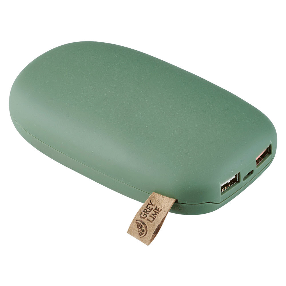 GreyLime Power Stone ll 10400 mAh powerbank USB-C & USB-A, Green -  fra GreyLime - nu kun 419 kr. Hos HjemTek 