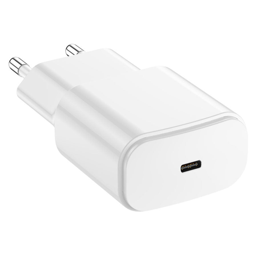 Forever TC-01 20W USB-C PD Vægoplader, Hvid -  fra Forever - nu kun 139 kr. Hos HjemTek 