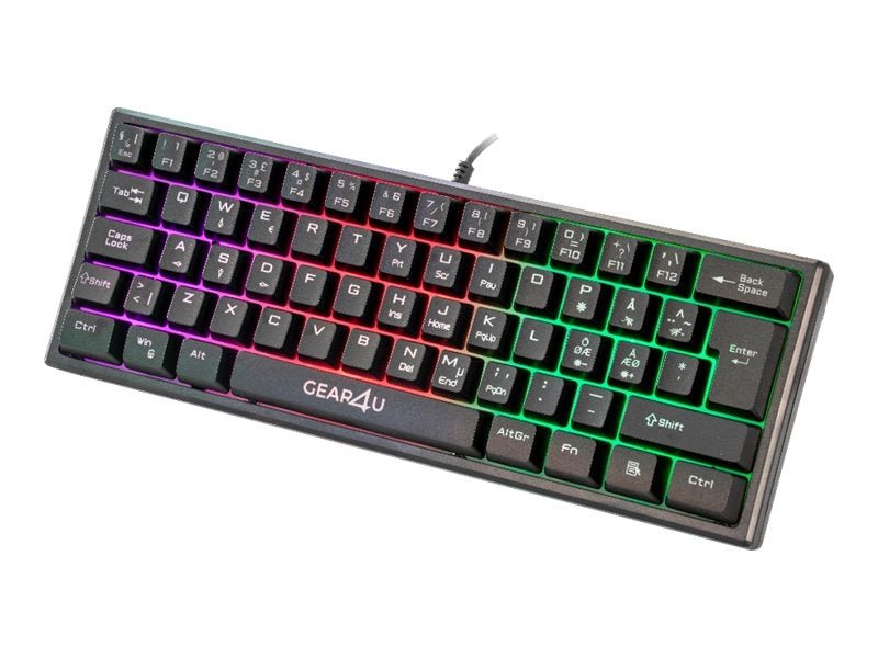 GEAR4U Mini Gaming Tastatur - 60% -  fra Gear4U - nu kun 199 kr. Hos HjemTek 