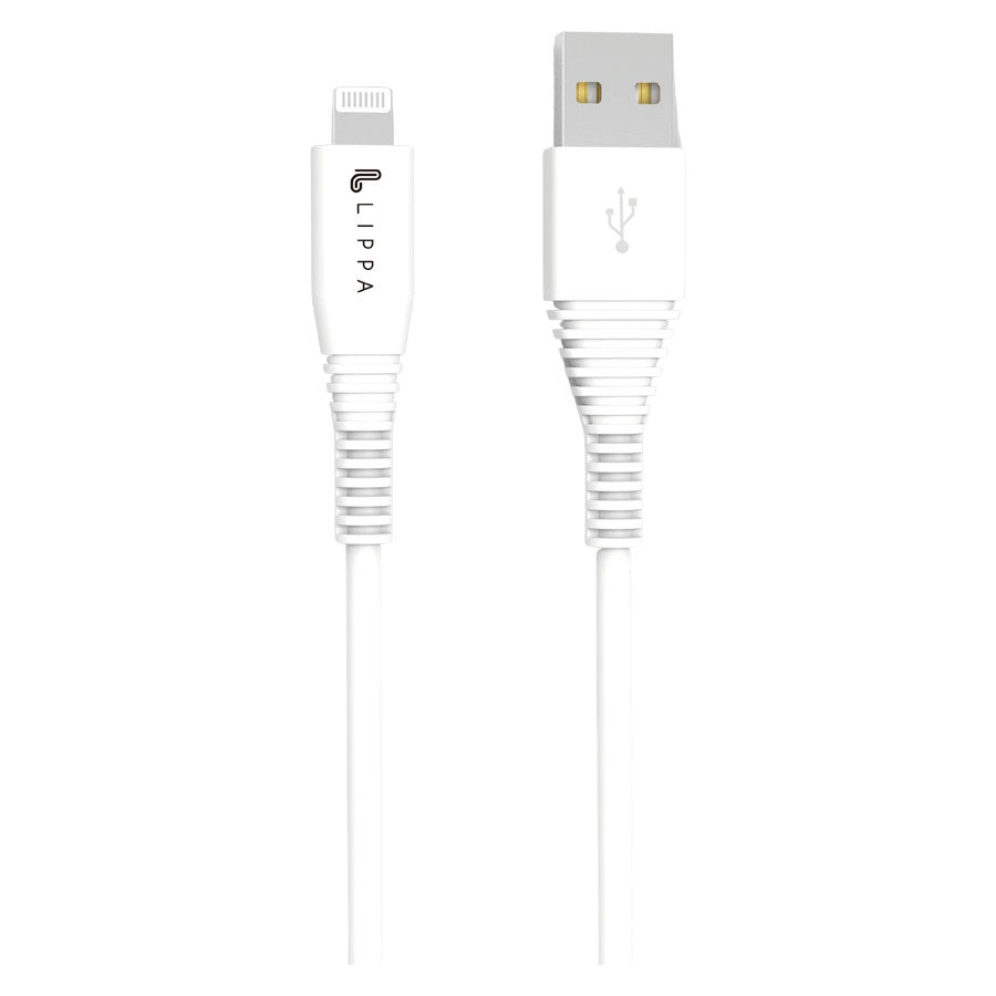 Lippa USB-A til MFi kabel 1m, Hvid -  fra Lippa - nu kun 139 kr. Hos HjemTek 