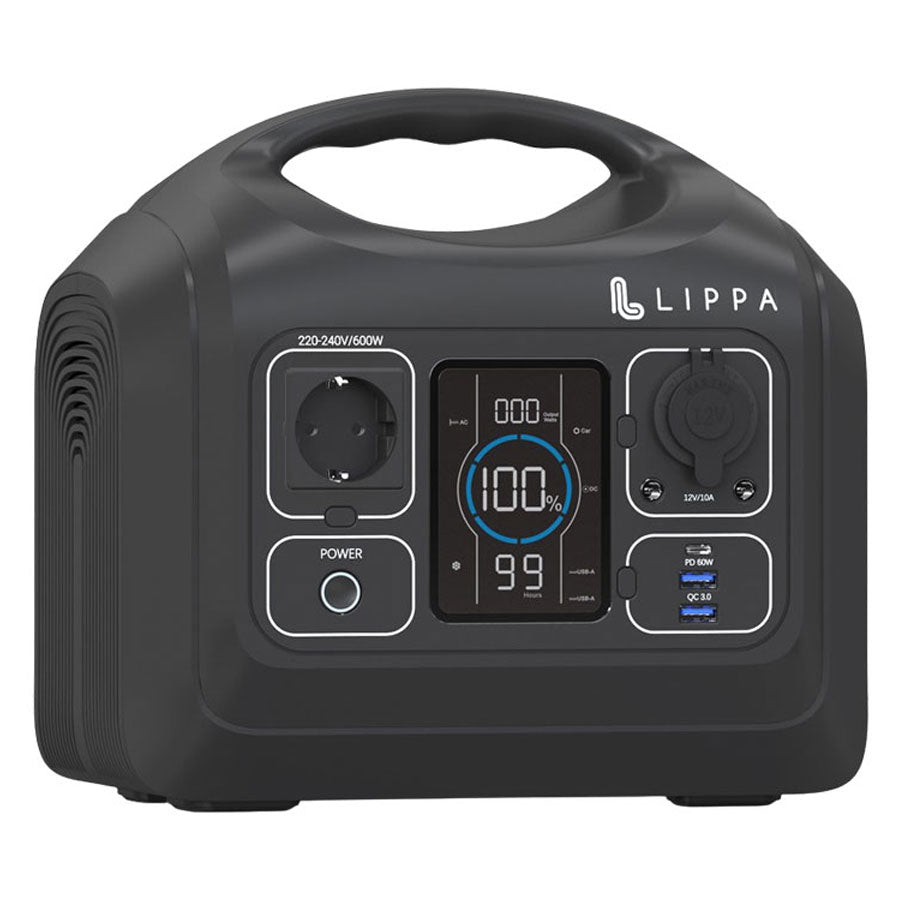 Lippa power station 595 Wh Sort -  fra Lippa - nu kun 4219 kr. Hos HjemTek 