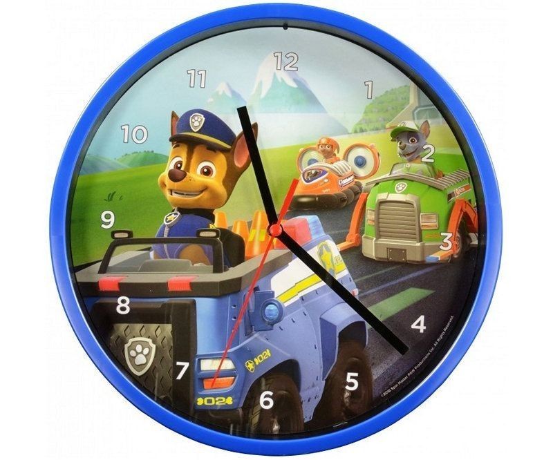 Paw Patrol Vægur Til Børneværelset -  fra EGK - nu kun 99 kr. Hos HjemTek 