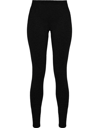 Stretch Jersey Leggings til Damer - Klassisk Sort - HjemTek