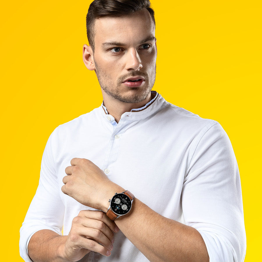 Niceboy GTR Smartwatch, Sølv -  fra Niceboy - nu kun 719 kr. Hos HjemTek 