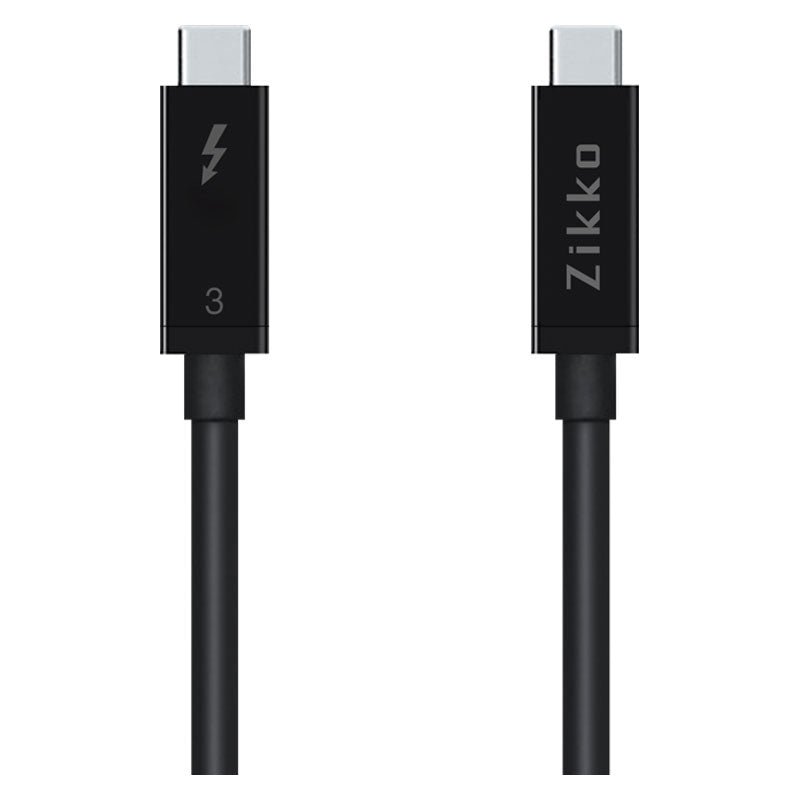 Zikko 0,5m 100W / 40Gb 8k USB-C Kabel, Sort - HjemTek