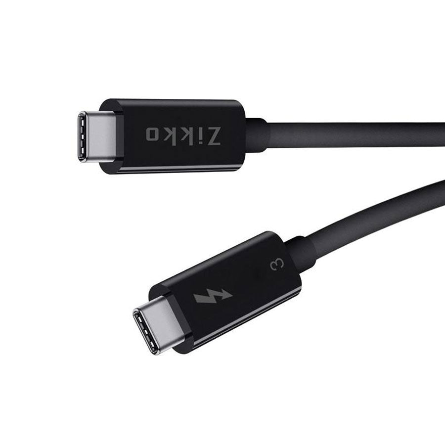 Zikko 0,8m 100W / 20Gb 8K USB-C Kabel, 0,8m, Sort - HjemTek