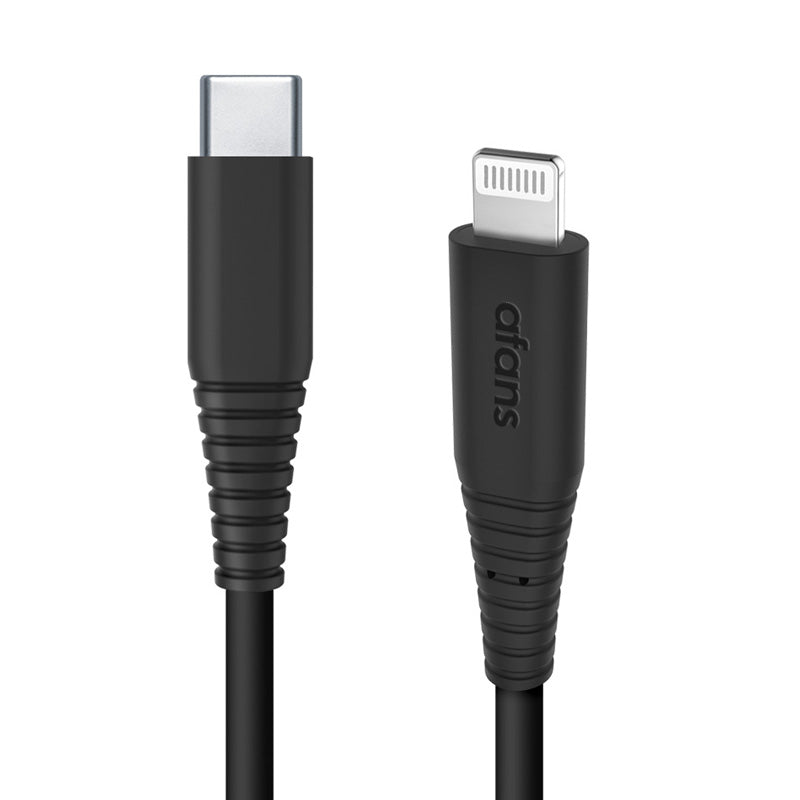 Zikko afans USB-C to MFi Lightning 1,5m cable, Black - HjemTek